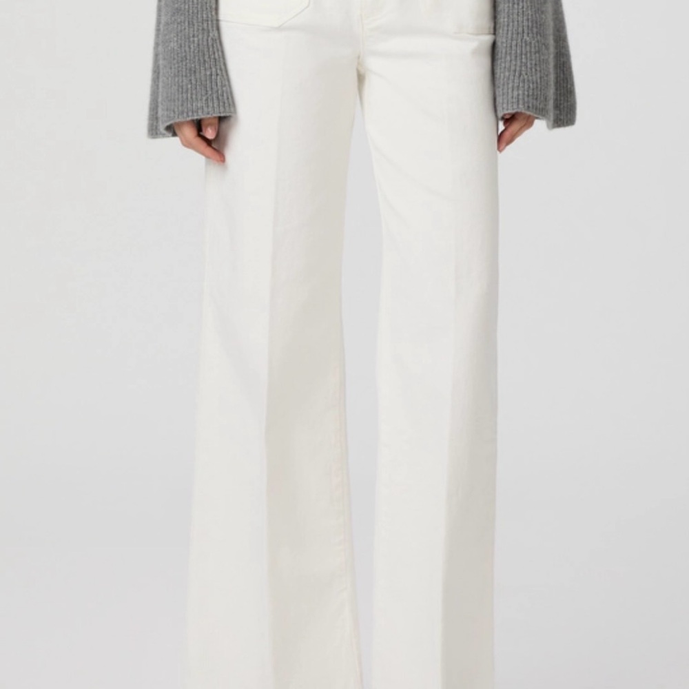 PAIGE Anessa Wide Leg Jean 28 “Tonal Ecru” NWT